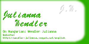 julianna wendler business card